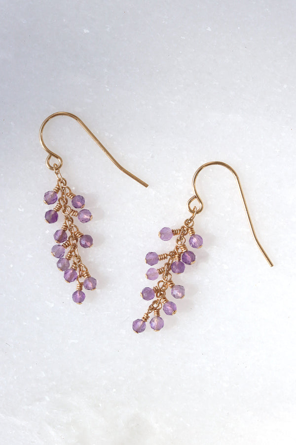 NUTS OUTDOOR BRIESTA amethystブリエスタ アメジスト Amethyst Breeze Earrings - Mickey Lynn