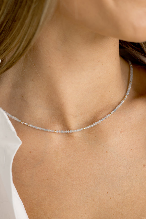 Aquamarine Lena Necklace - Mickey Lynn