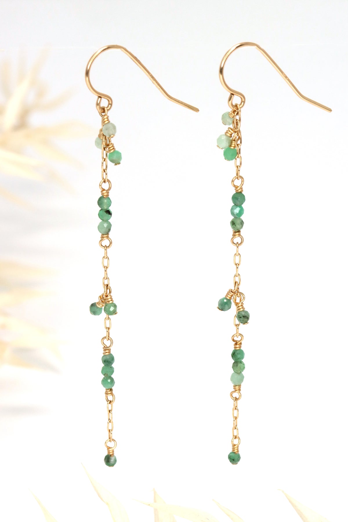 Emerald Illumine Earrings
