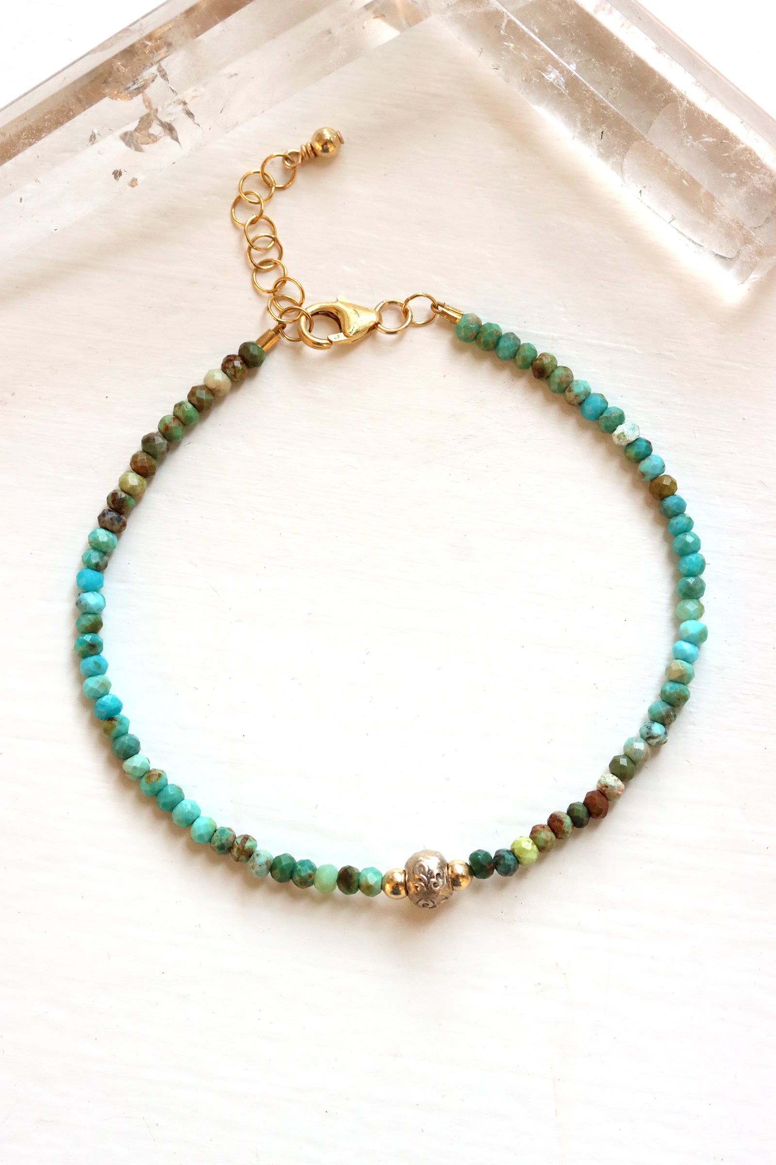 Mixed Turquoise Om Bracelet