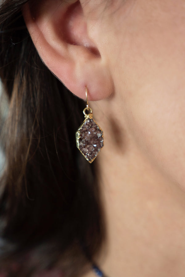 Harlequin Druzy Earrings - Mickey Lynn
