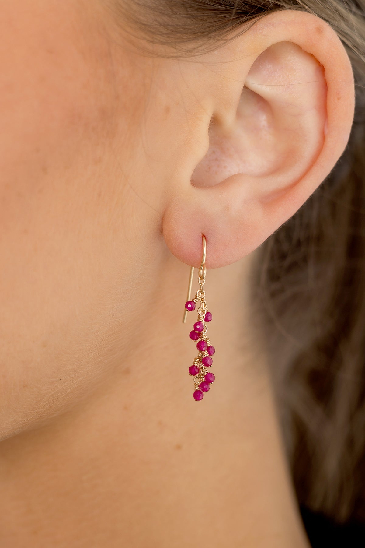 Ruby Breeze Earrings