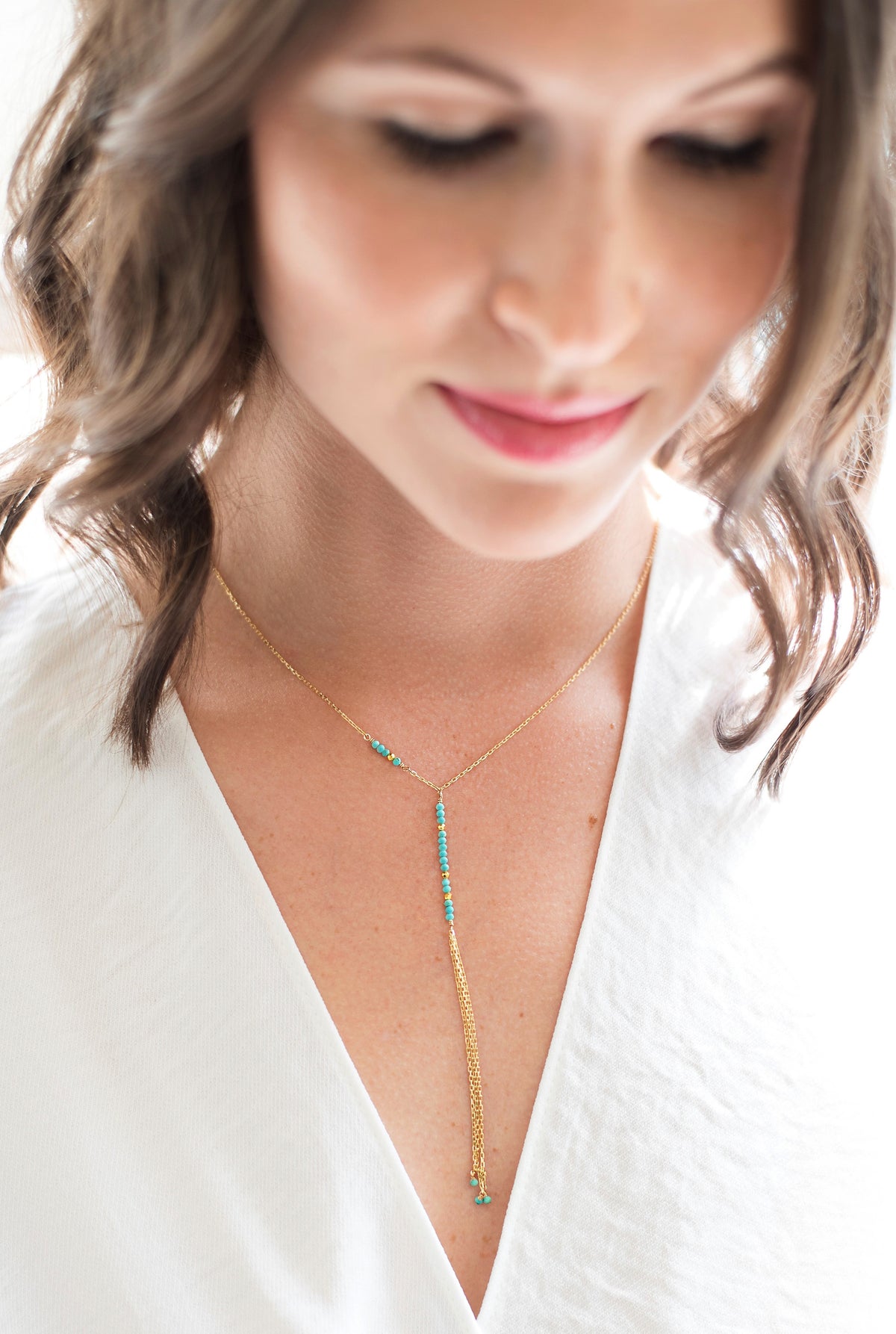 Turquoise Waterfall Necklace