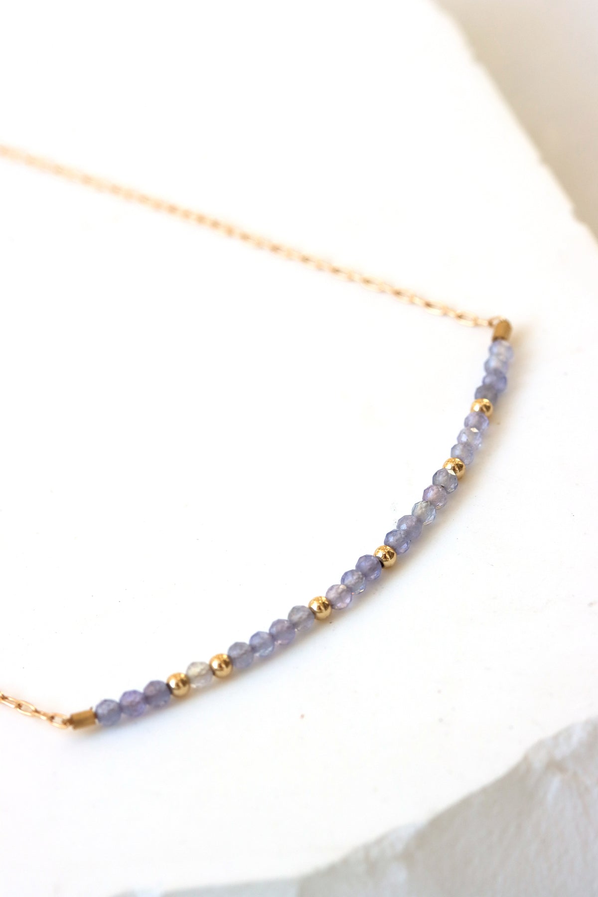 Tanzanite Bar Necklace