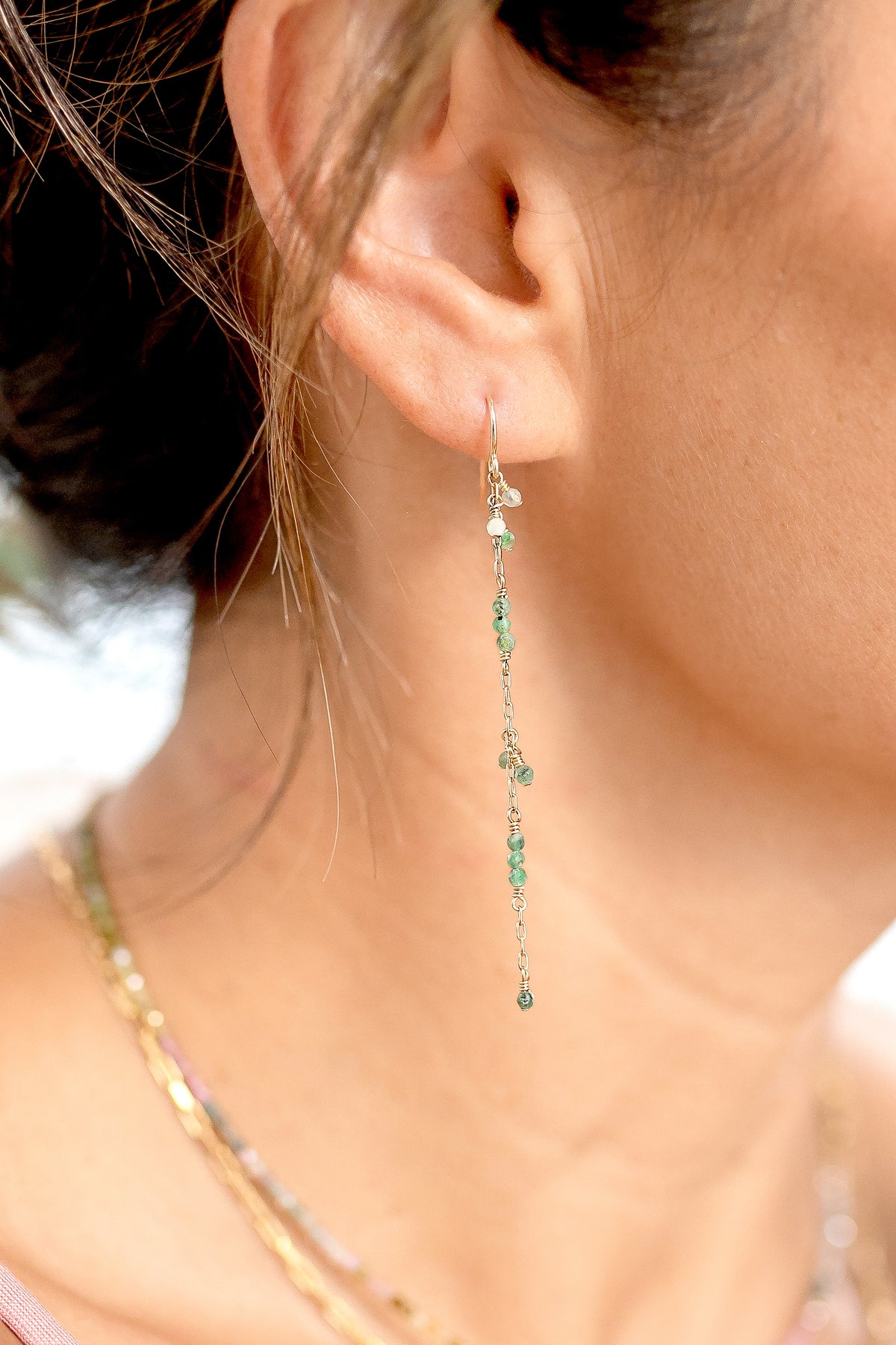 Emerald Illumine Earrings