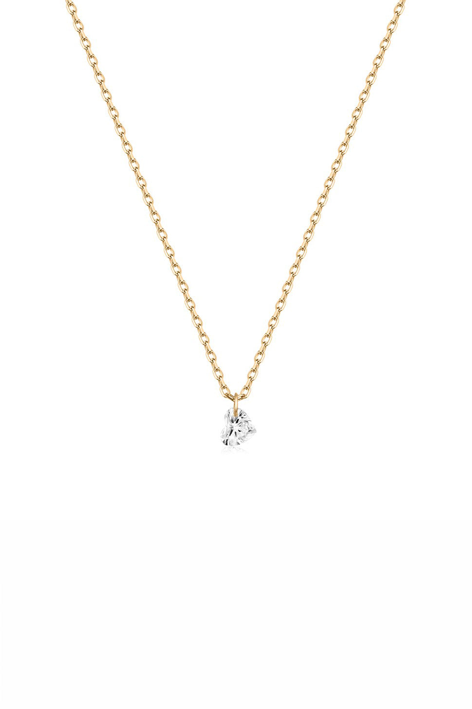 Heart-Cut Lab-Grown Diamond Pendant Necklace