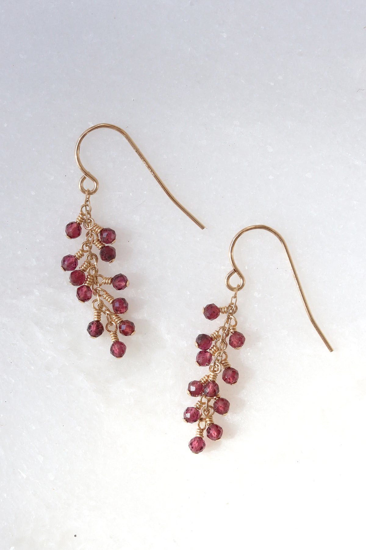 Garnet Breeze Earrings