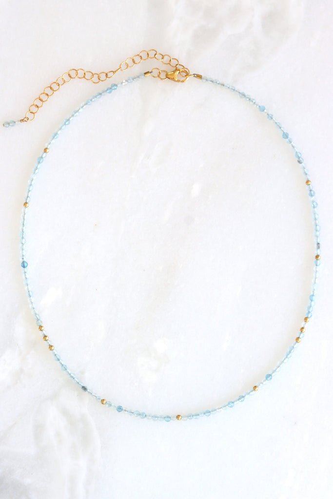 Aquamarine Lena Necklace - Mickey Lynn