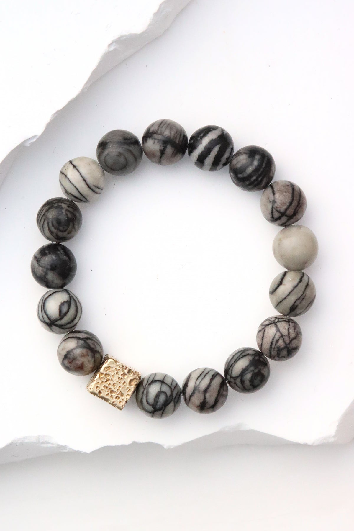 Spiderweb Jasper Canto Bracelet