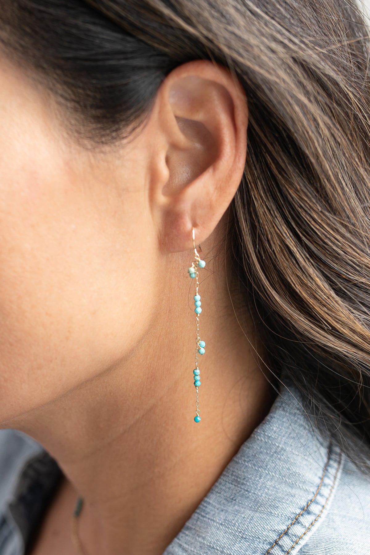 Turquoise Illumine Earrings