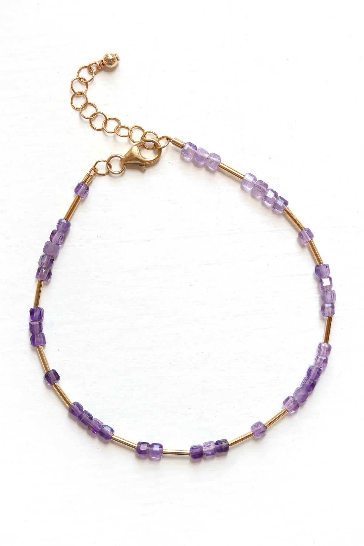 Amethyst Liquid Gold Bracelet