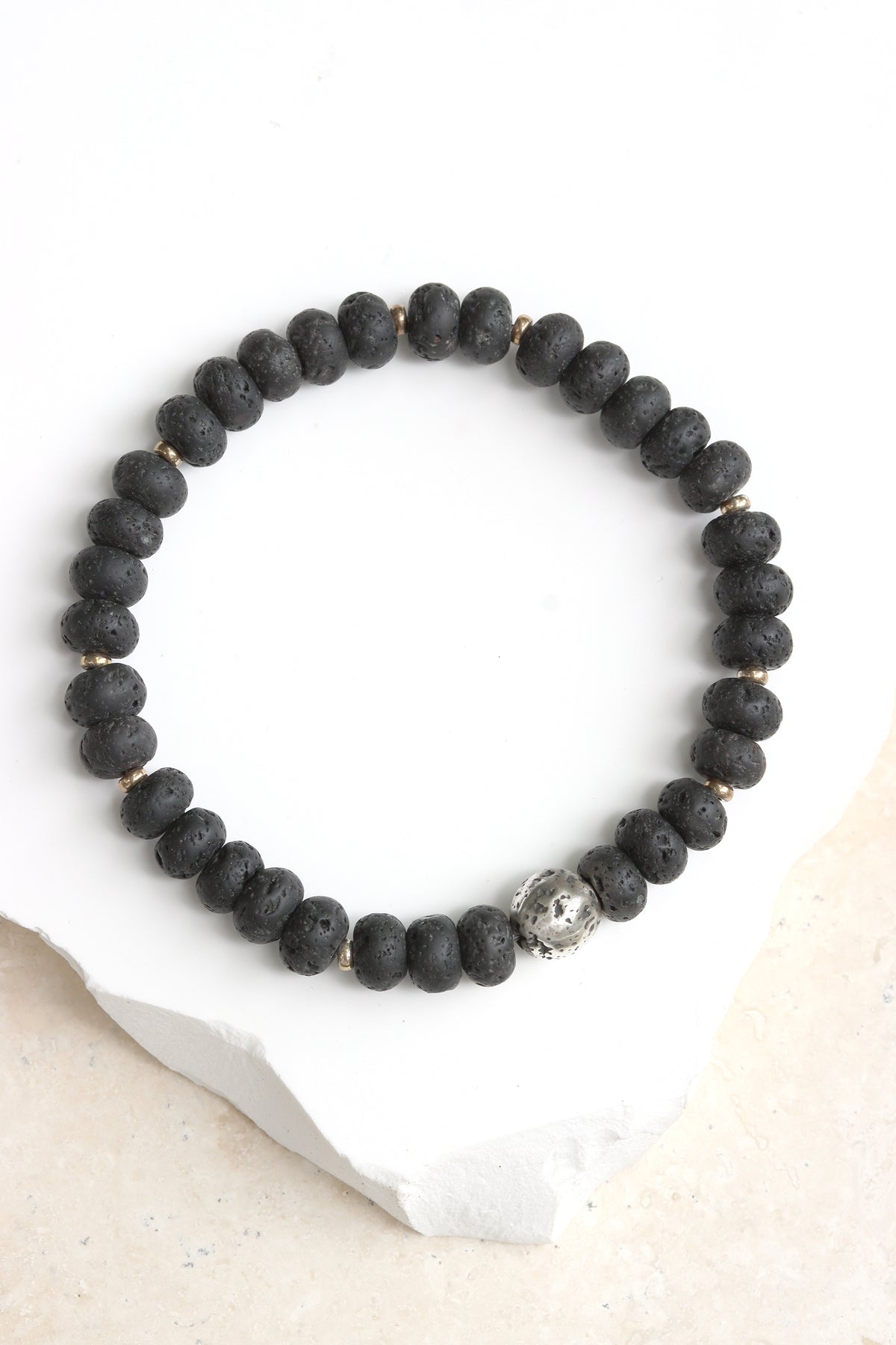Black Lava Atlas Bracelet