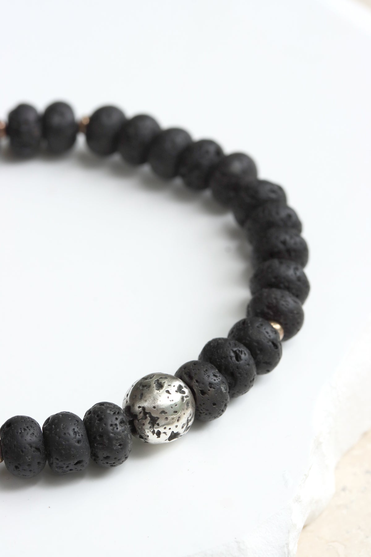 Black Lava Atlas Bracelet