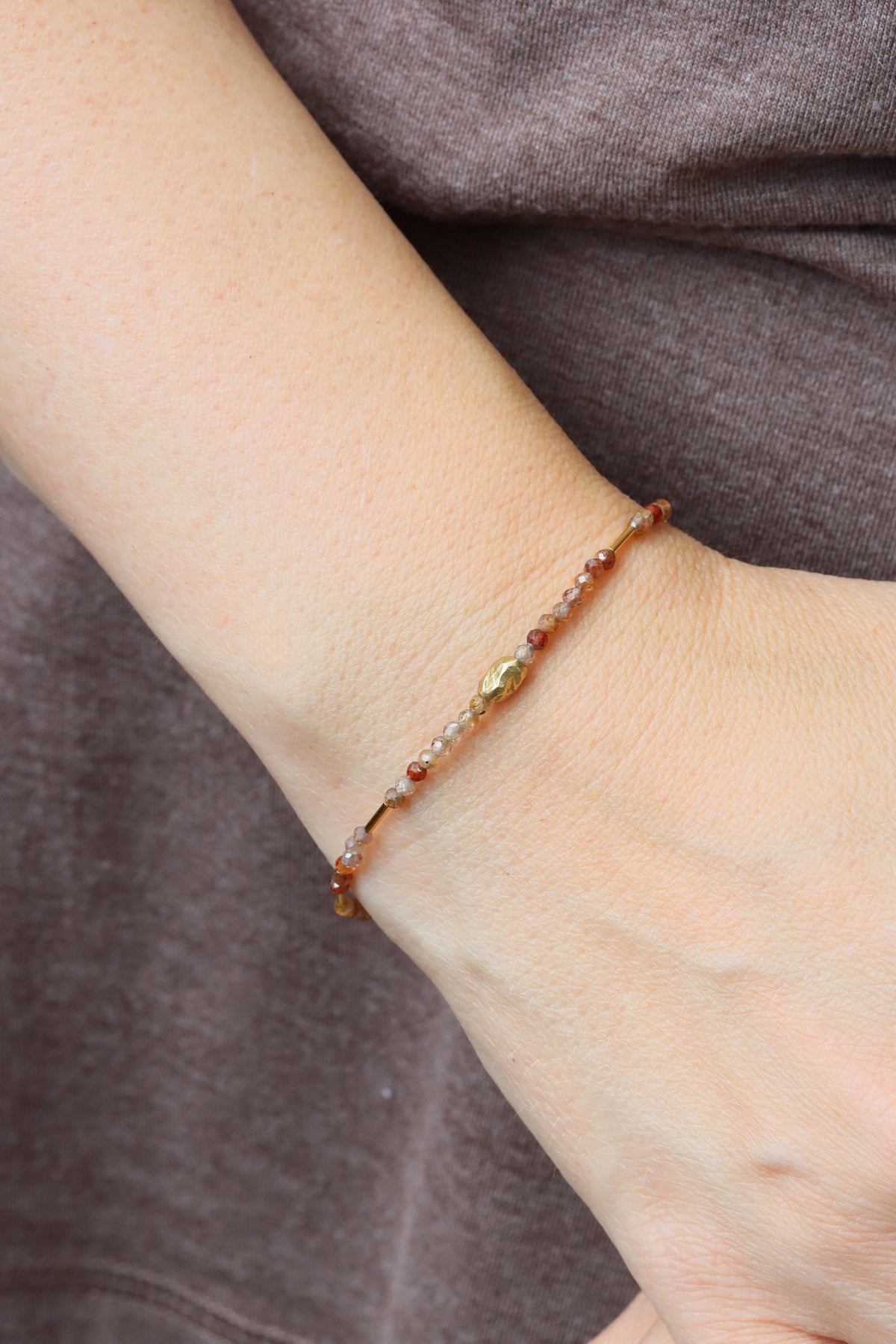 Chocolate Zircon Cadence Bracelet