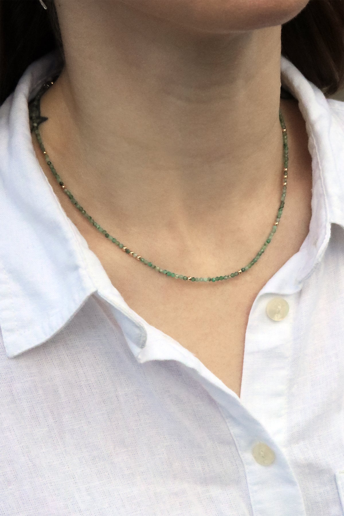 Emerald Charis Necklace