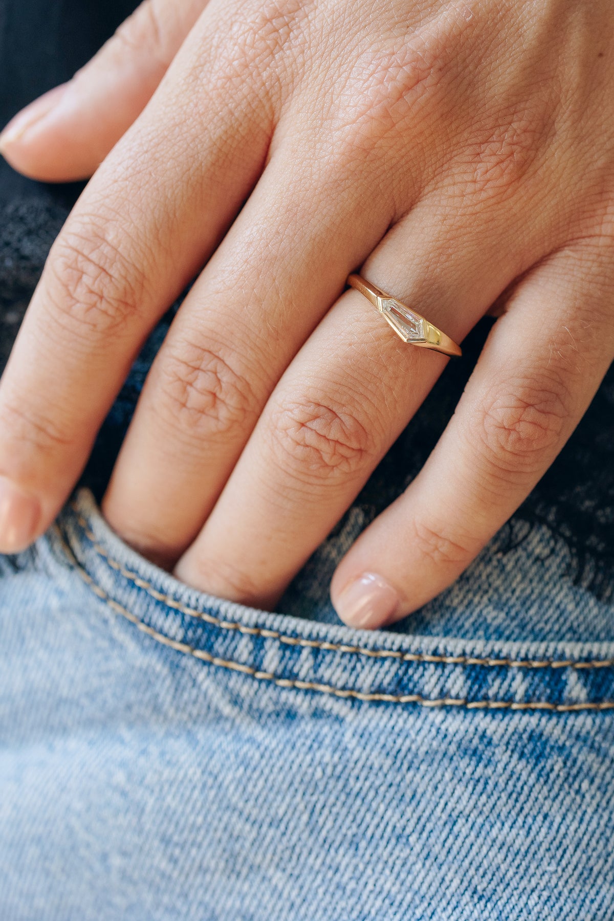 Geometric Lab Diamond Solitaire Ring