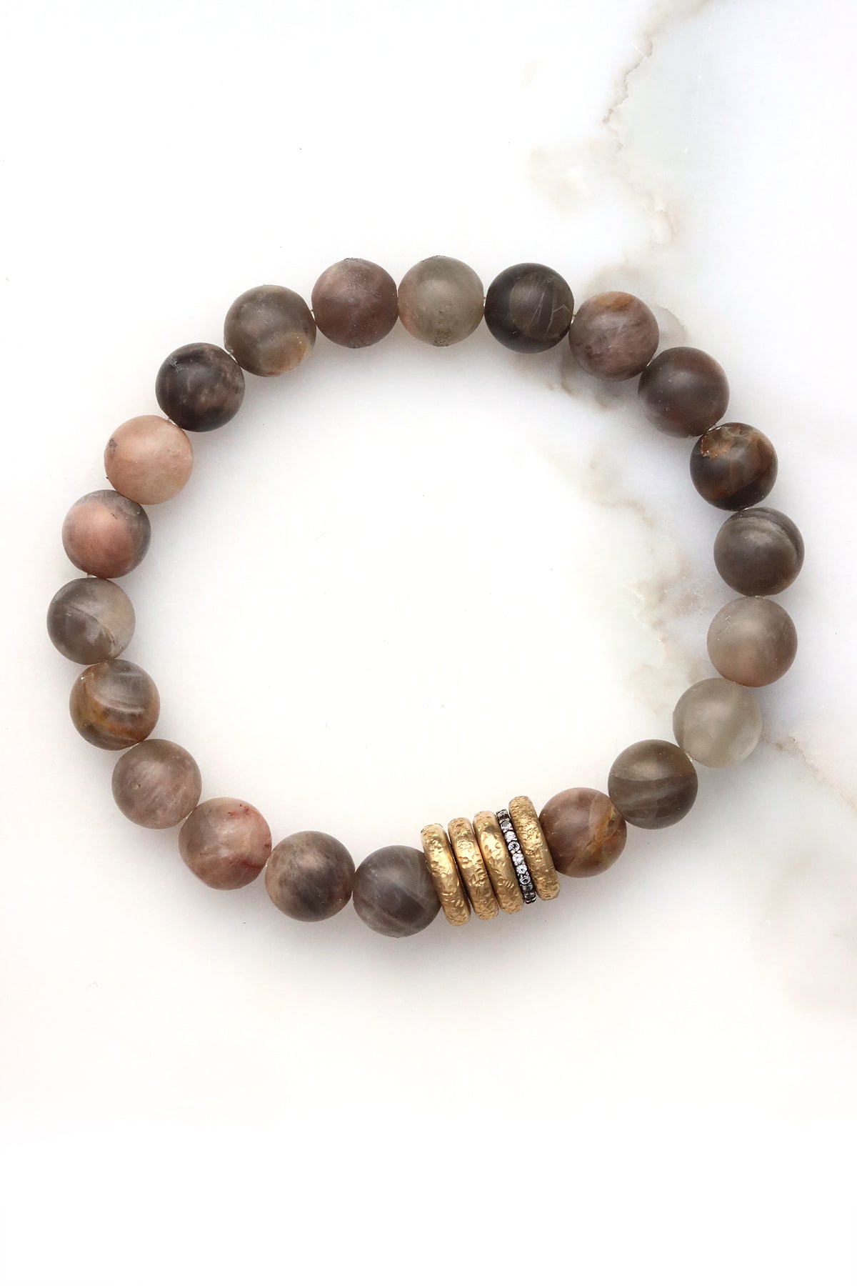 Grey Moonstone Sigma Bracelet