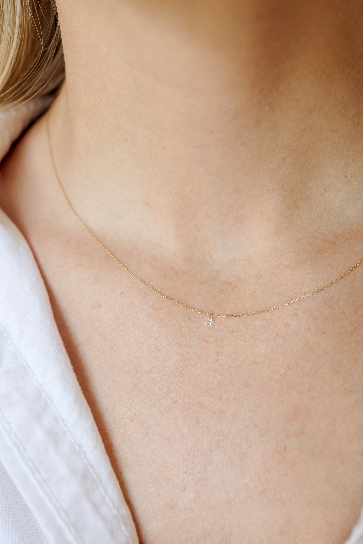 Heart-Cut Lab-Grown Diamond Pendant Necklace
