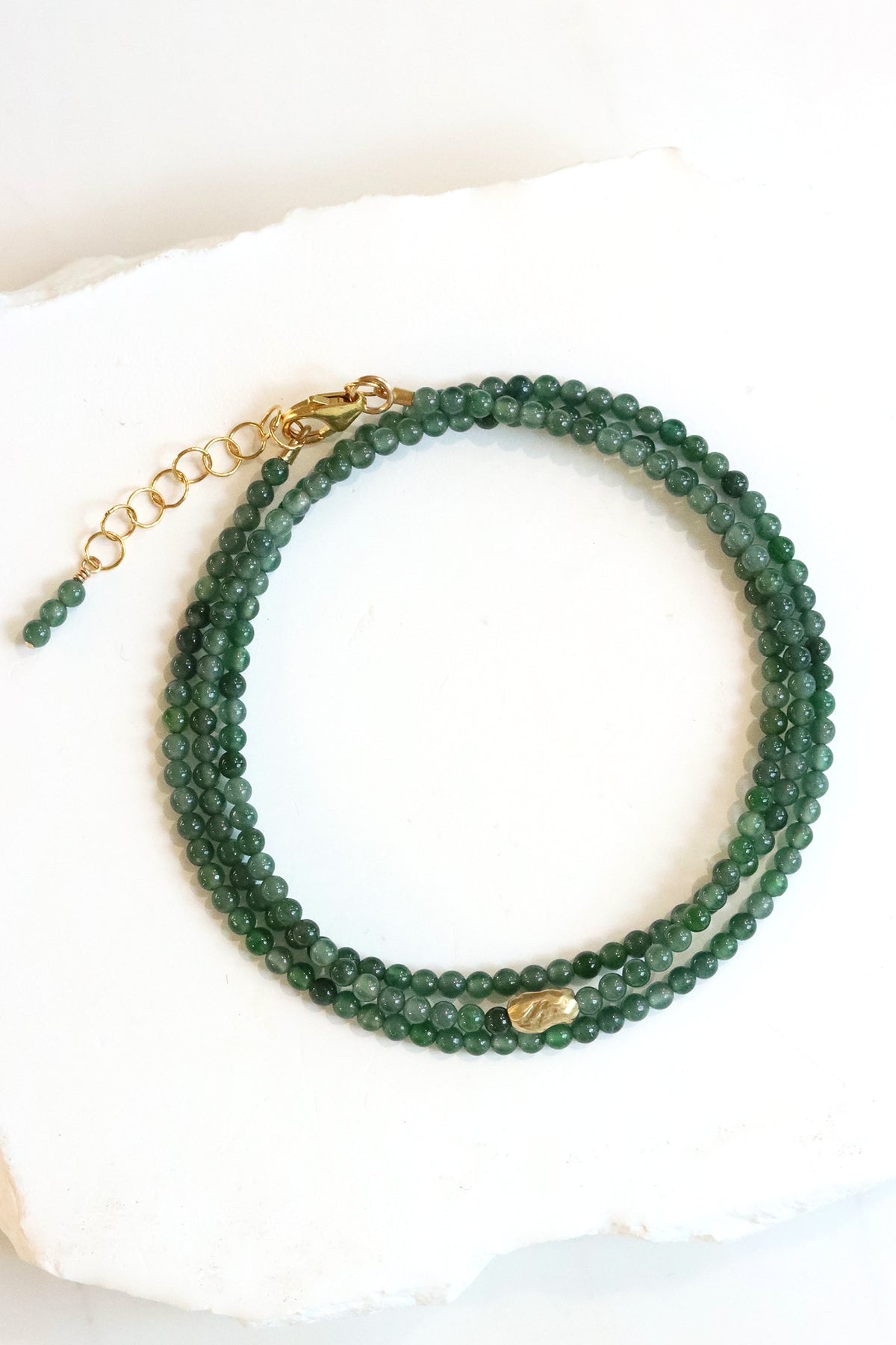 Jade Necklace / Wrap Bracelet