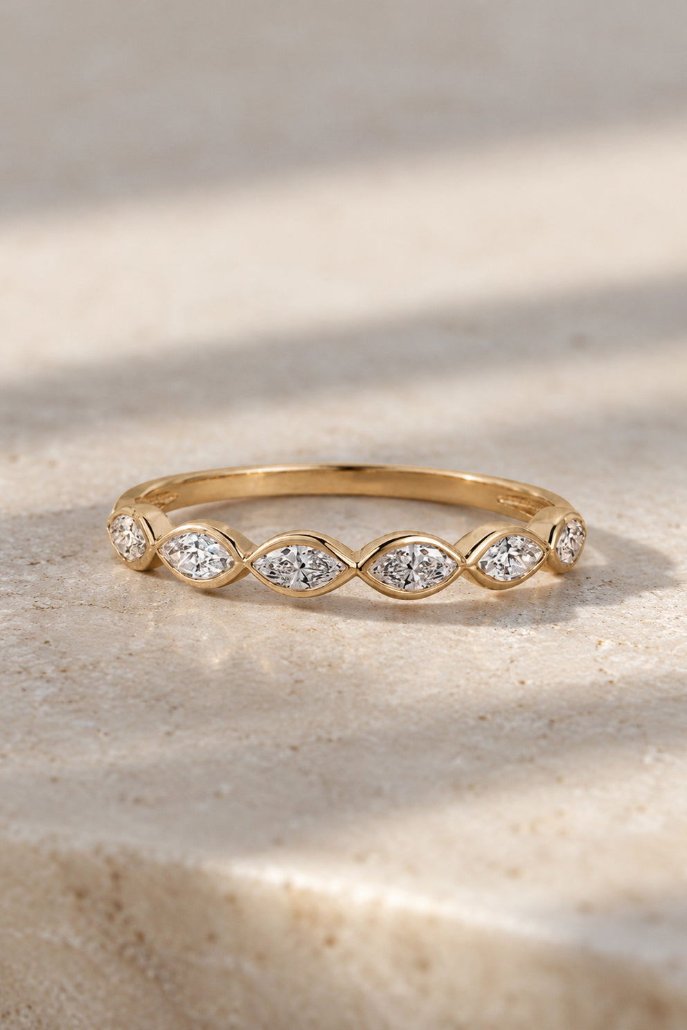 Marquis Lab Diamond Eternity Ring