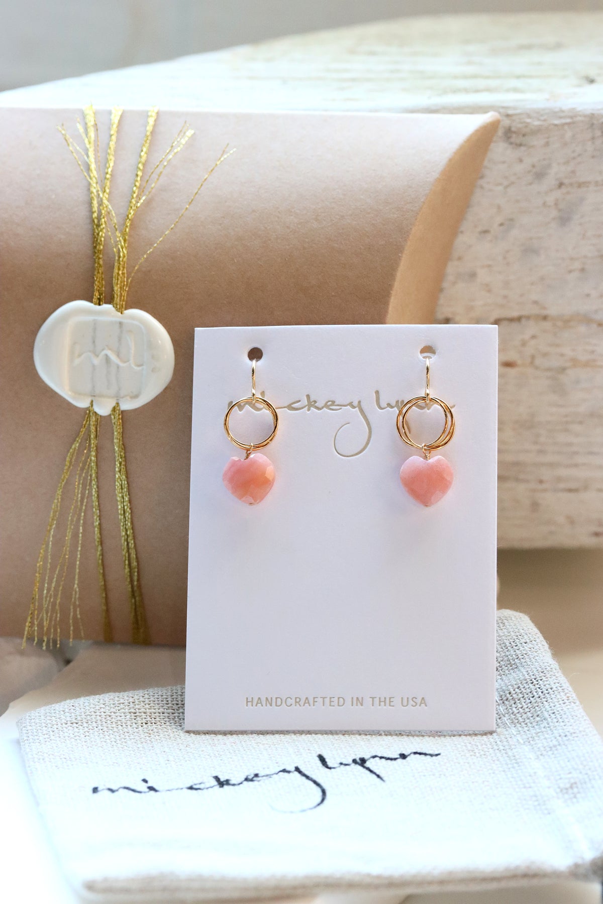 Pink Opal Adore Earrings