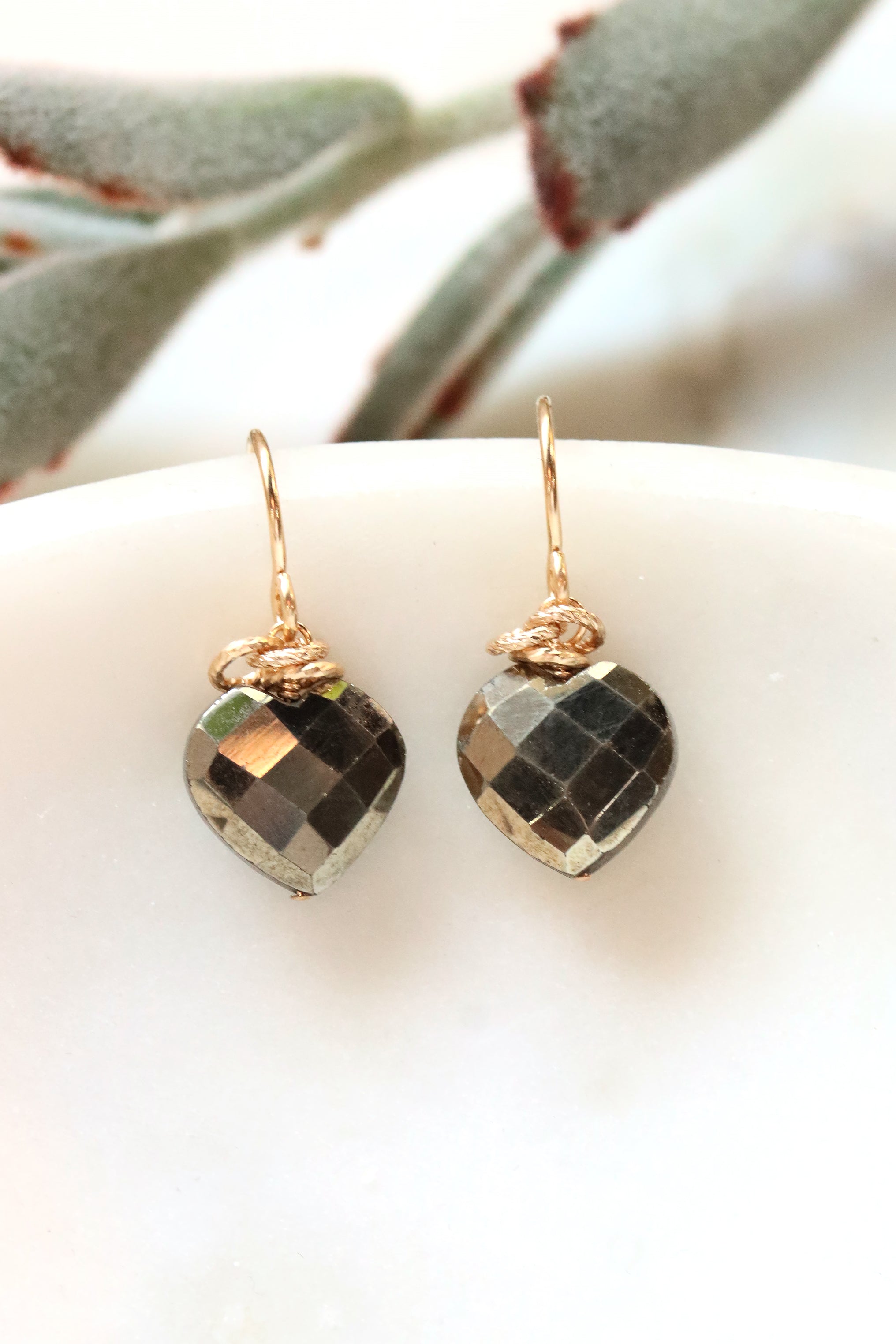 Pyrite Adore Drop Earrings Mickey Lynn