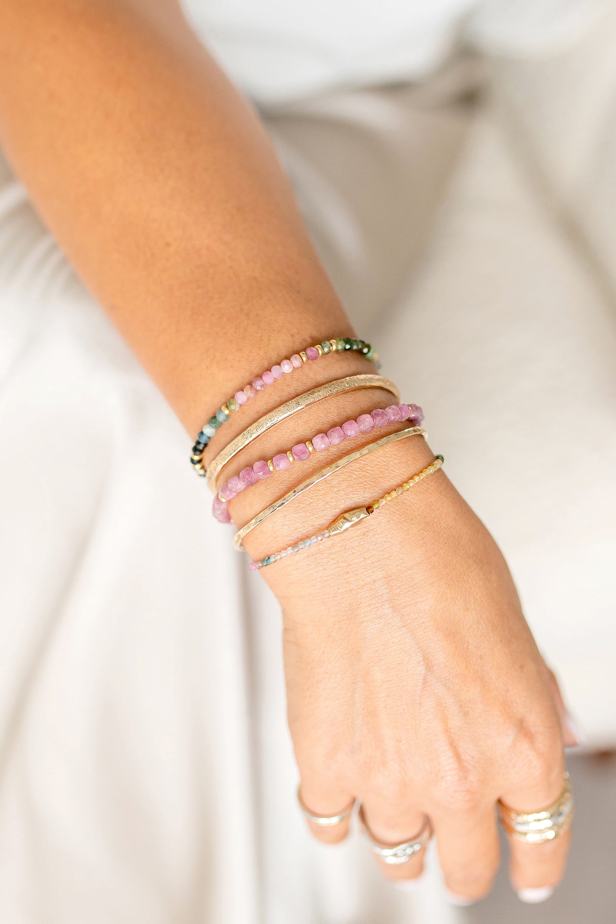 Pink Tourmaline Calliope Bracelet