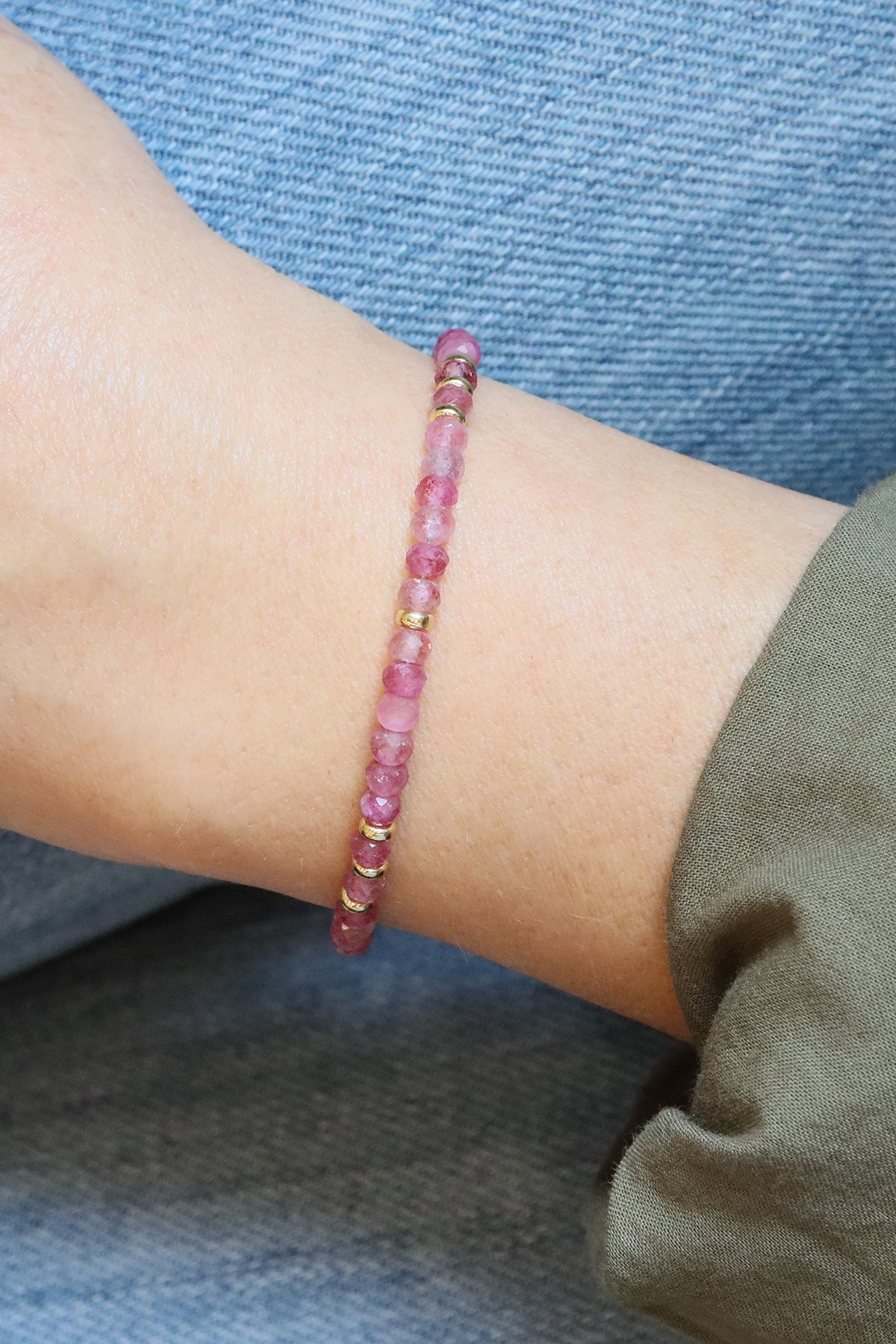 Pink Tourmaline Charis Bracelet