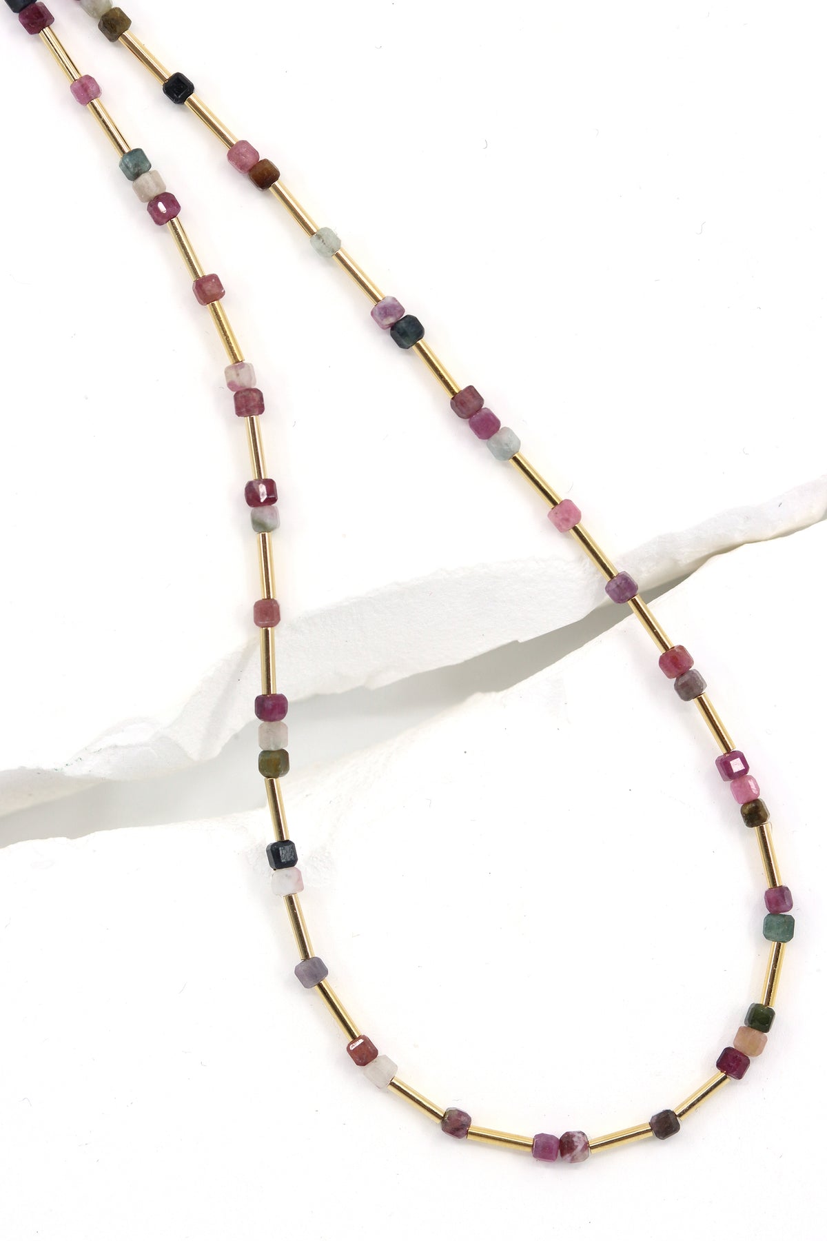 Tourmaline Lariat Necklace