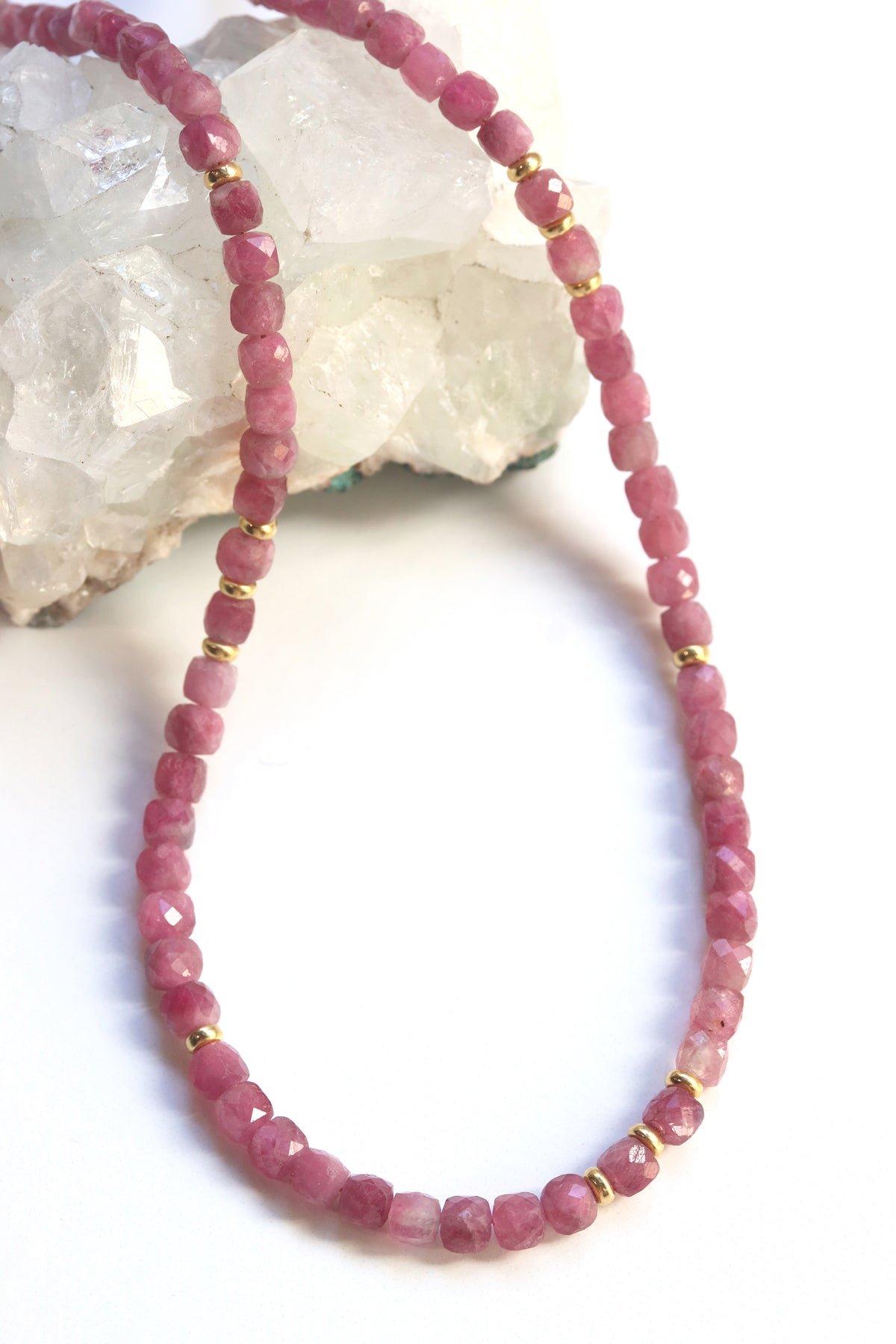 Pink Tourmaline Calliope Necklace