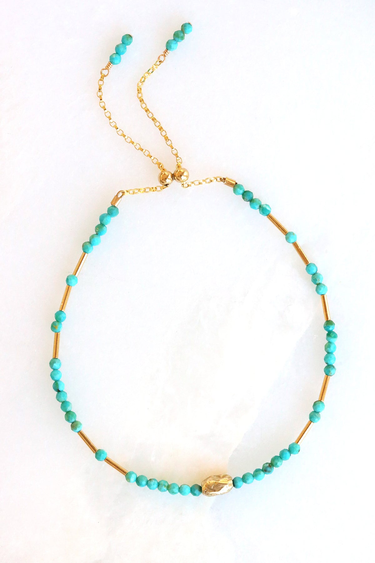 Turquoise Liquid Gold Bracelet