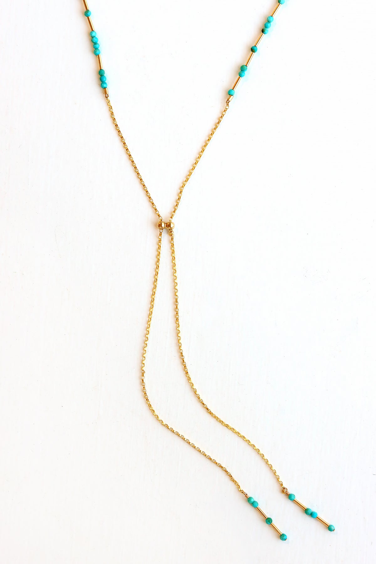 Turquoise Lariat Necklace