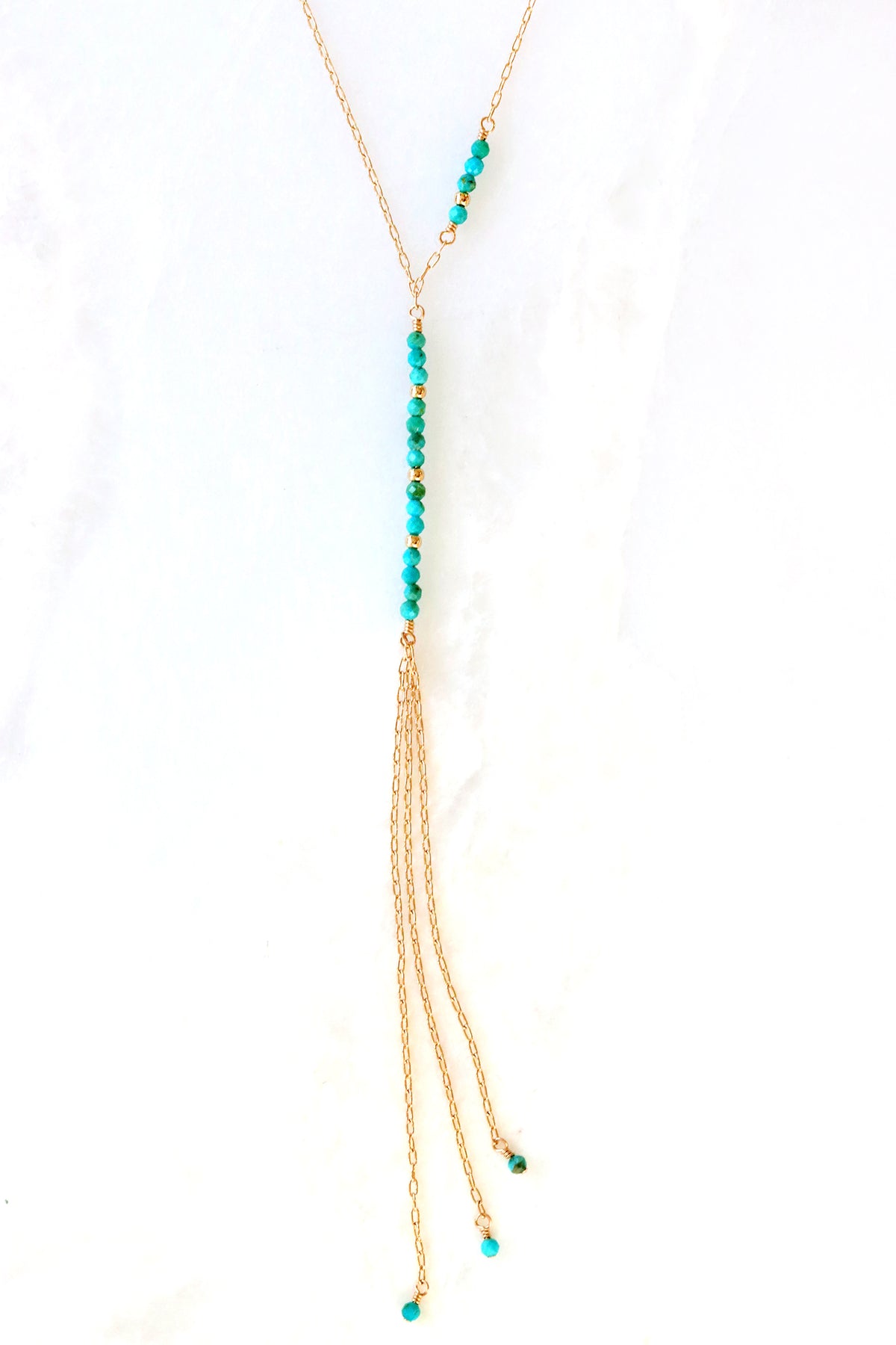 Turquoise Waterfall Necklace