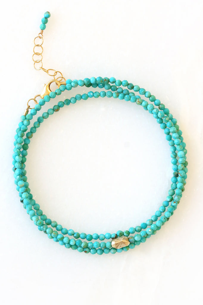 Turquoise Wrap Bracelet - Mickey Lynn