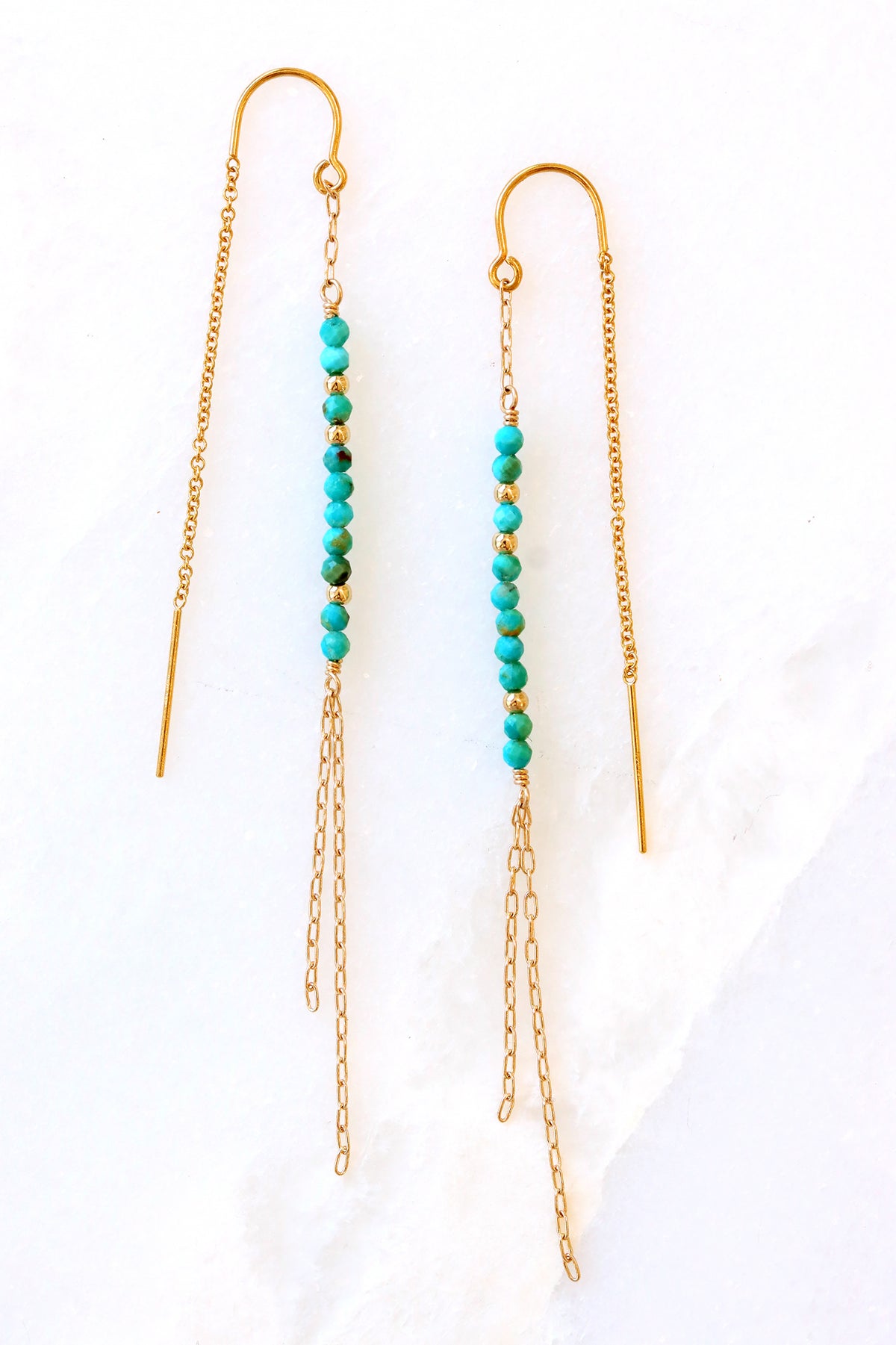Turquoise Threader Earrings