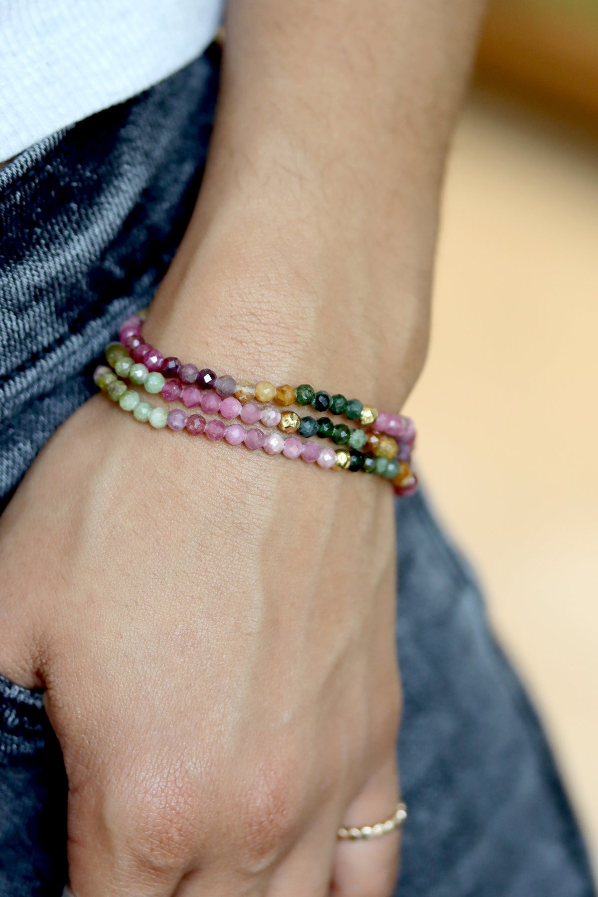 Tourmaline Petal Bracelet