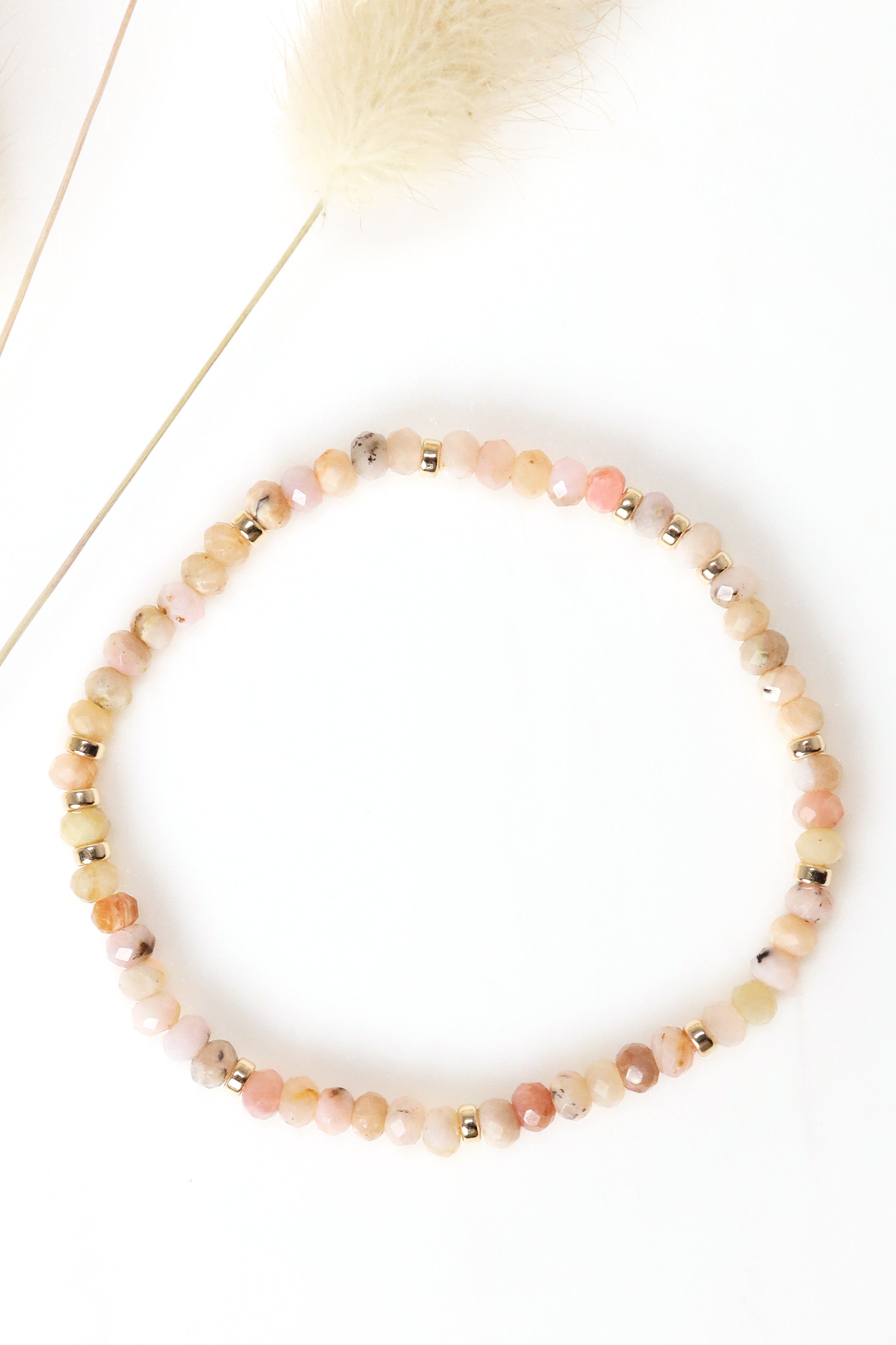 Pink and Rose Gold Crystal Beaded Necklace | ORCHID and OPAL 