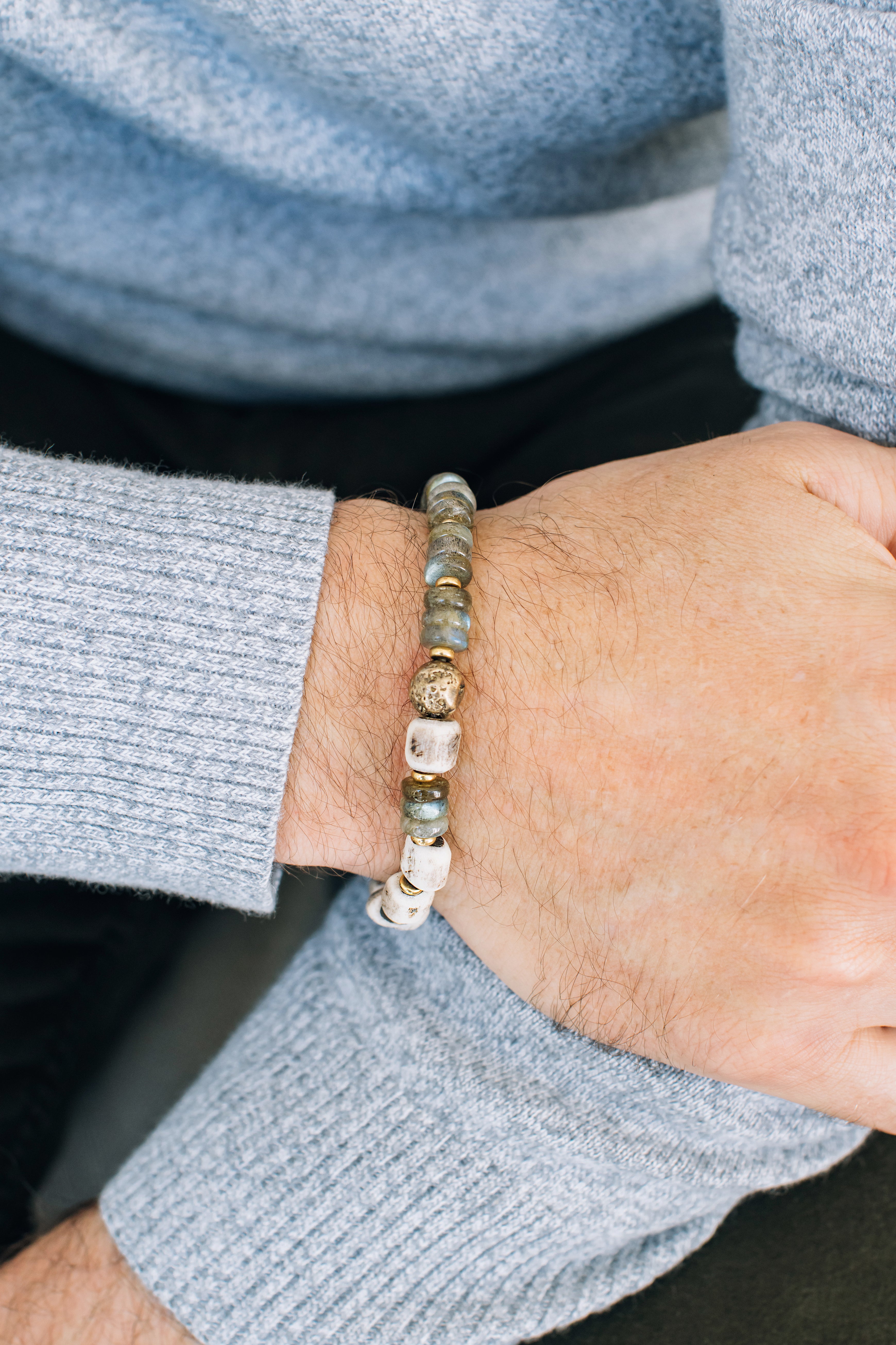 Labradorite Sigma Bracelet - Mickey Lynn