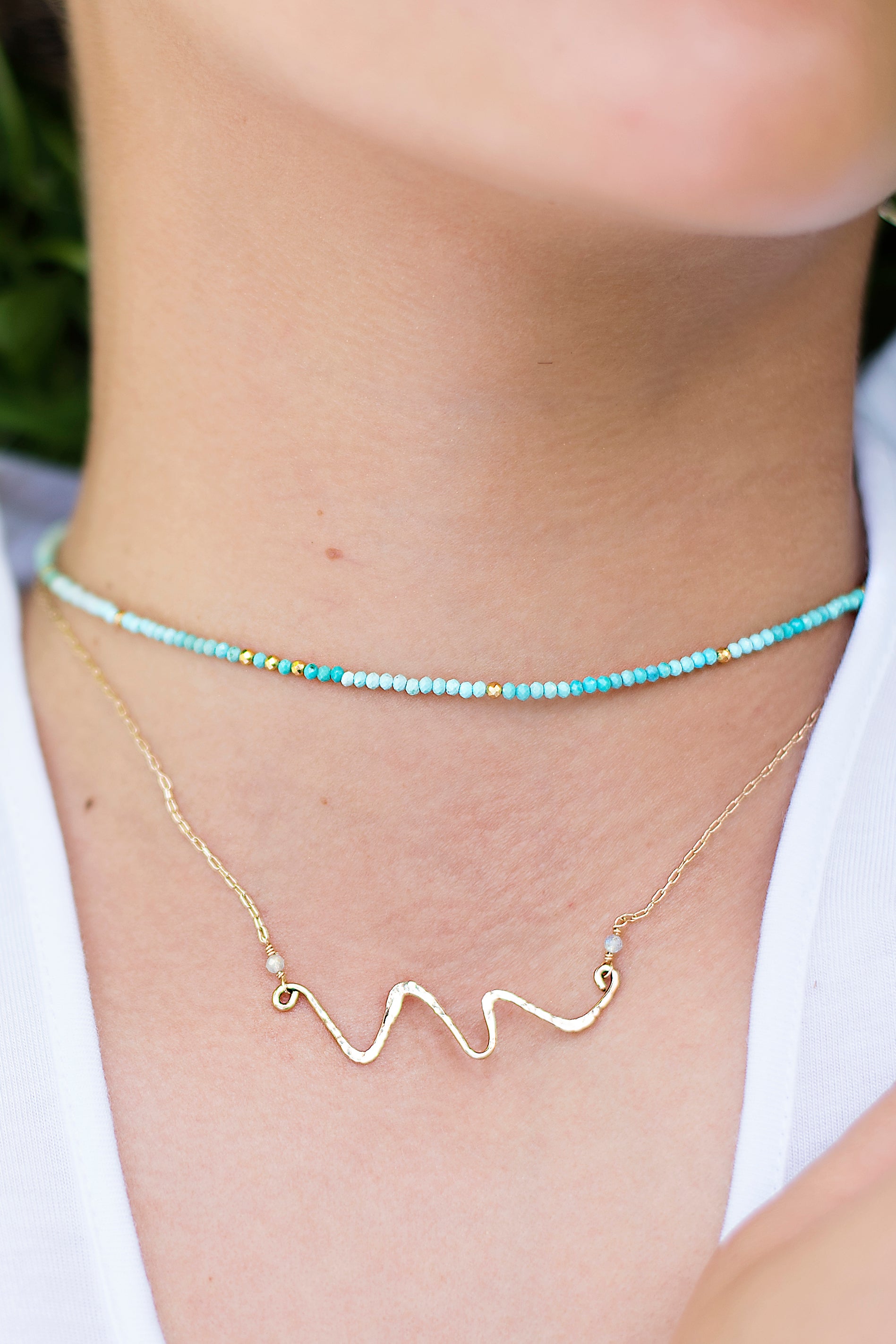 Pura vida clearance wave necklace