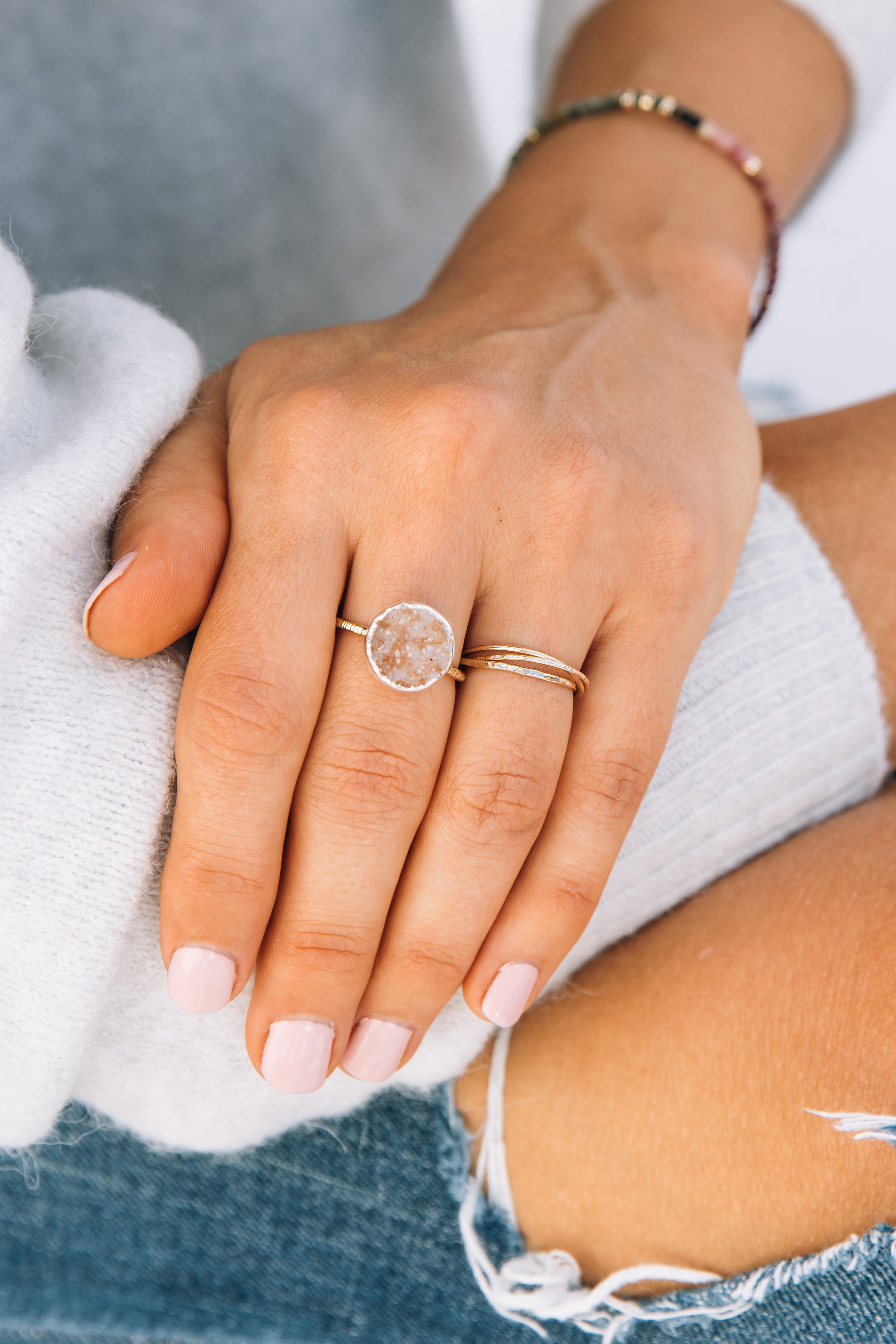 Intertwined Textured Ring