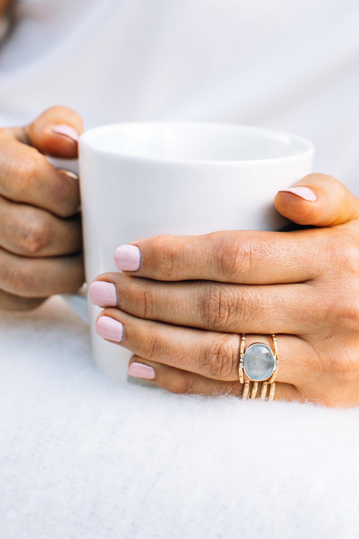 Aquamarine Leor Ring