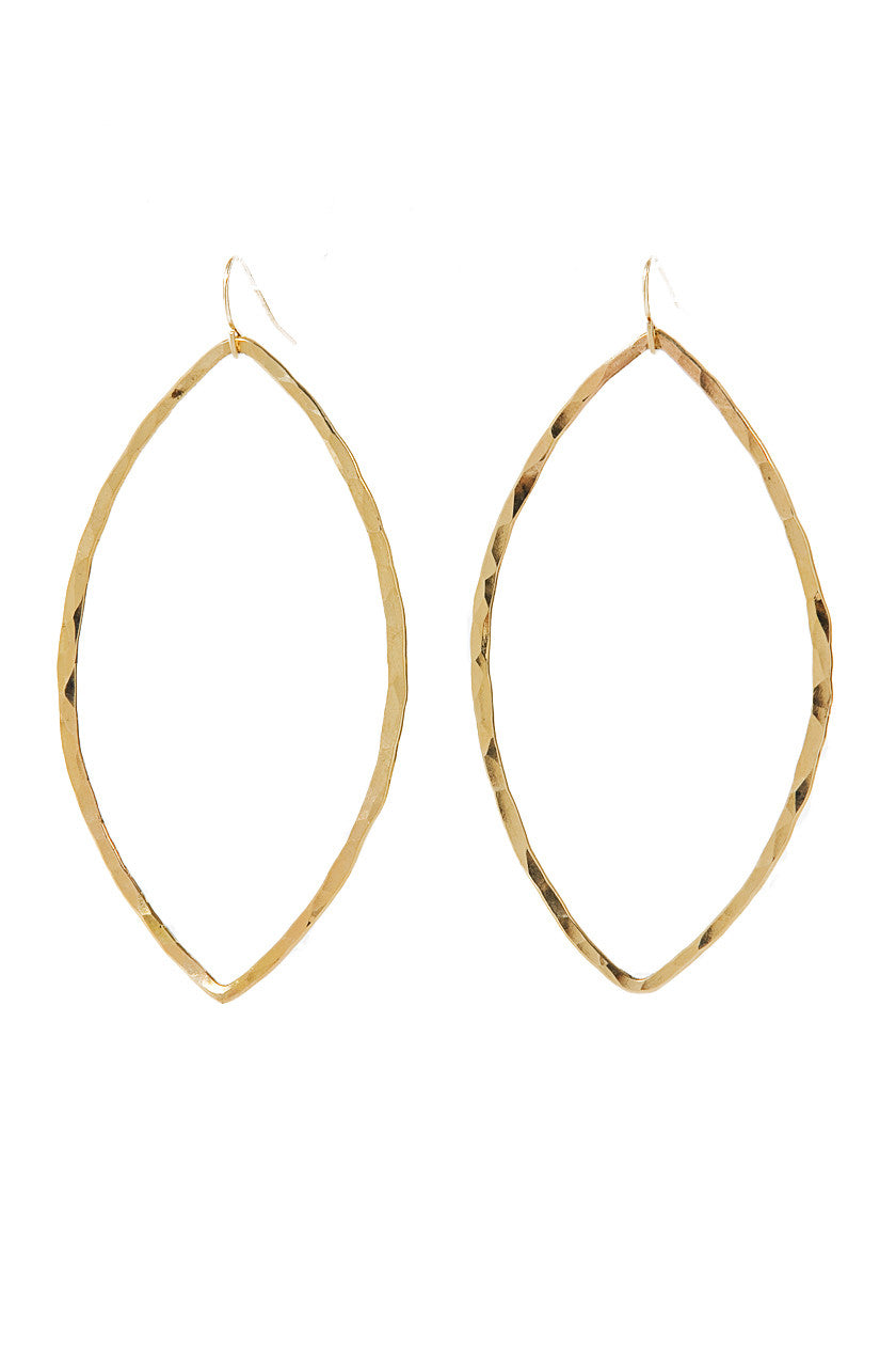Gold Marquis Earrings