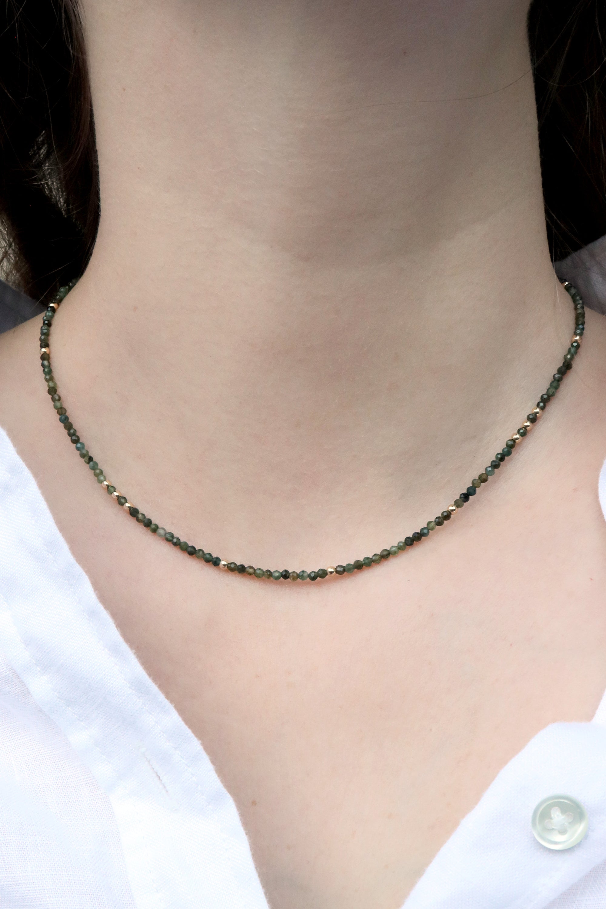 Green Tourmaline Charis Necklace