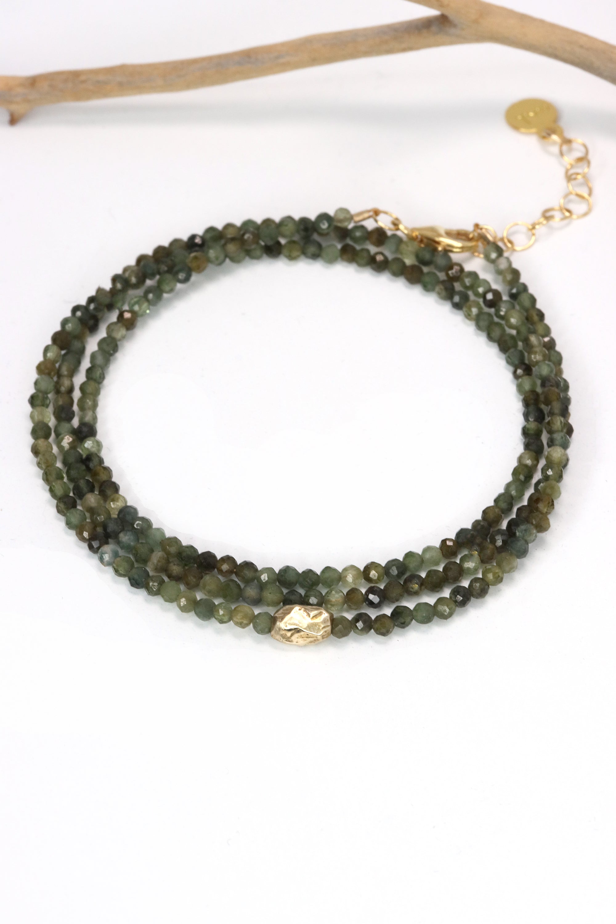 Green Tourmaline Stratus Wrap Bracelet