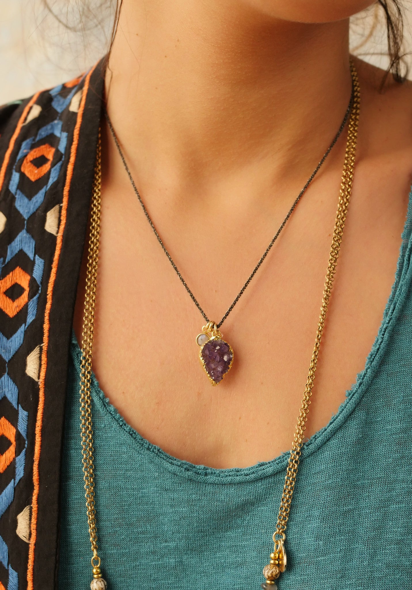 Petal Charm Necklace