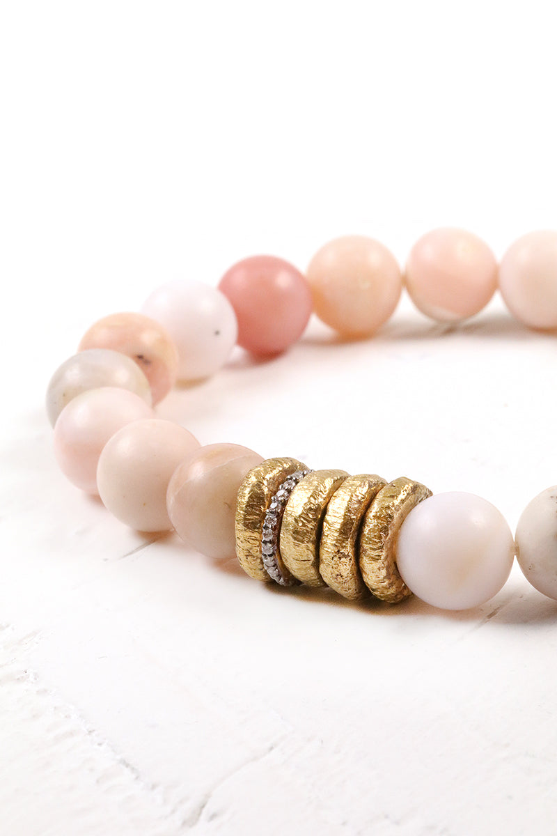Pink Opal Sigma Bracelet